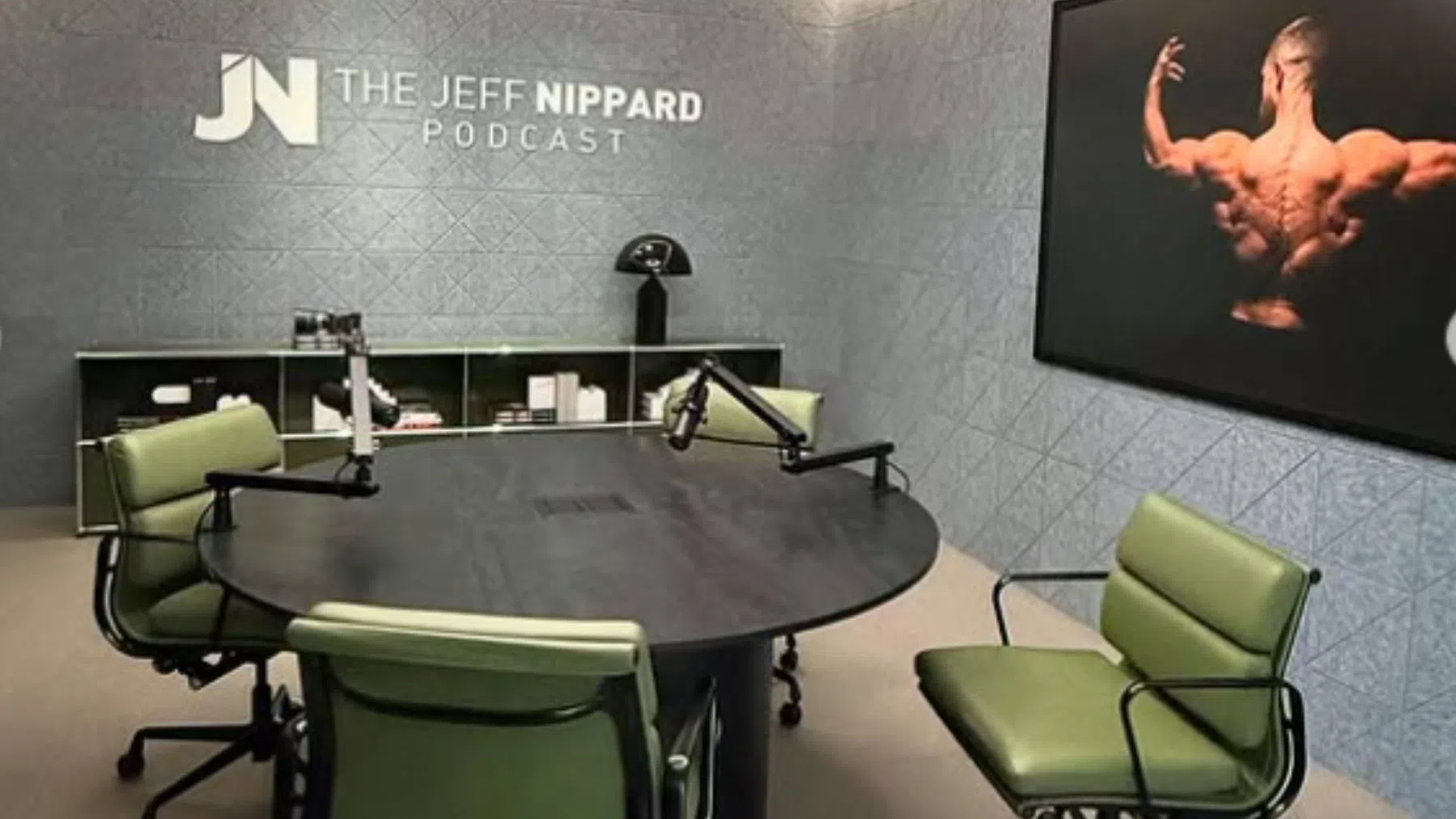 De podcast studio van 'The Muscle Lab'